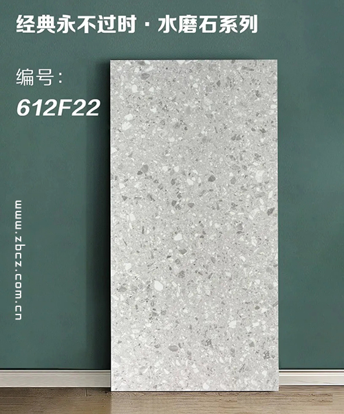 600×1200mm水磨石砖-客厅通铺实拍